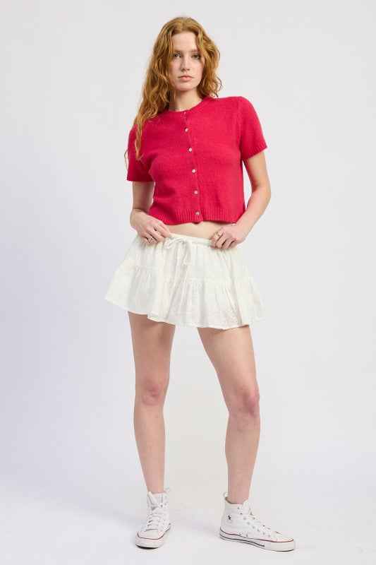 RUFFLE MINI SKORT WITH EYELET EMBROIDERY OFF WHITE 24610588_e5edf2f7-193c-4063-822e-b2fae6613706