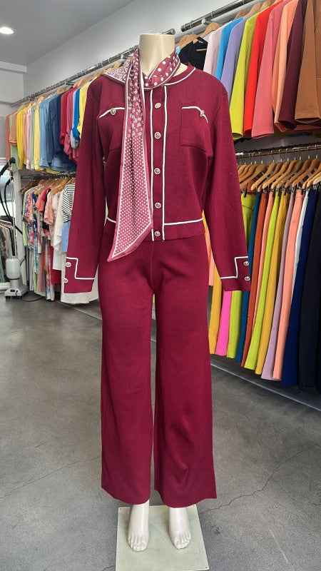 Knit Tailored Ensemble Cardigan & Wide Leg Pants 24650925_2fbe1cdb-77b2-4f18-9e20-88fbdc3d8154
