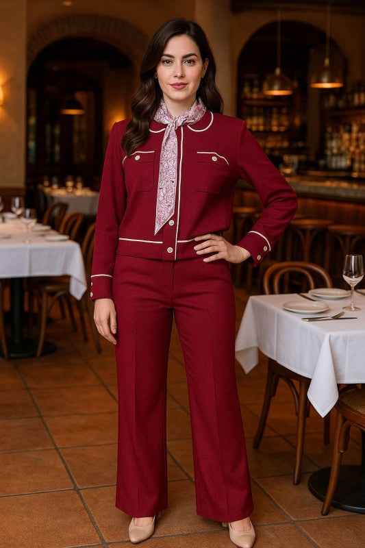 Knit Tailored Ensemble Cardigan & Wide Leg Pants 24650925_b6abd411-2dc6-46db-8698-9c2def881c7f