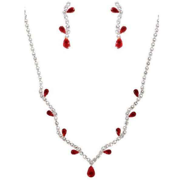 Blooming Flower Bud Cubic Zirconia Necklace Set 24661797_ea799e4b-5ec8-44f1-b4bd-abfaae8356c1