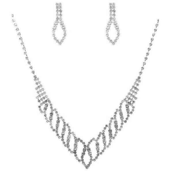 Shimmering Torchlight Outline Necklace Set Silver-Clear One 24661805_22934eb1-be1e-4de0-9582-72009fc17fb8