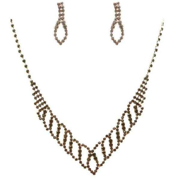 Shimmering Torchlight Outline Necklace Set Gold-Green One 24661805_25eb5eda-2a5c-4aef-979b-5b595c6f53e2