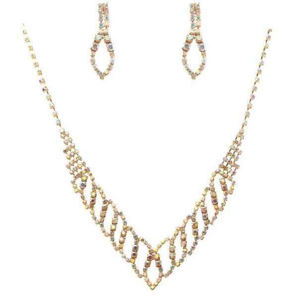 Shimmering Torchlight Outline Necklace Set Gold-AB One 24661805_5e89a34b-e477-4c37-98b4-f9ca4e6ea3c8