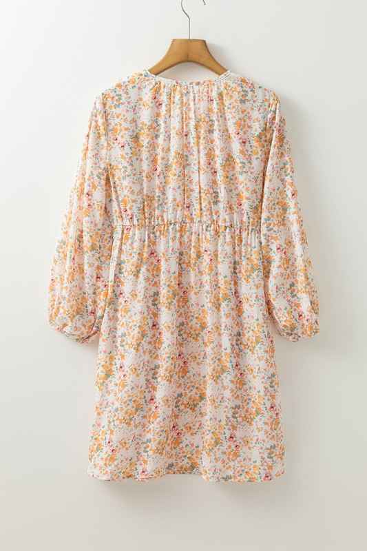 Boho V Neck Empire Waist Long Sleeve Mini Dress 24671823_b7105062-4dce-4db5-8cd1-823b1243cd5f