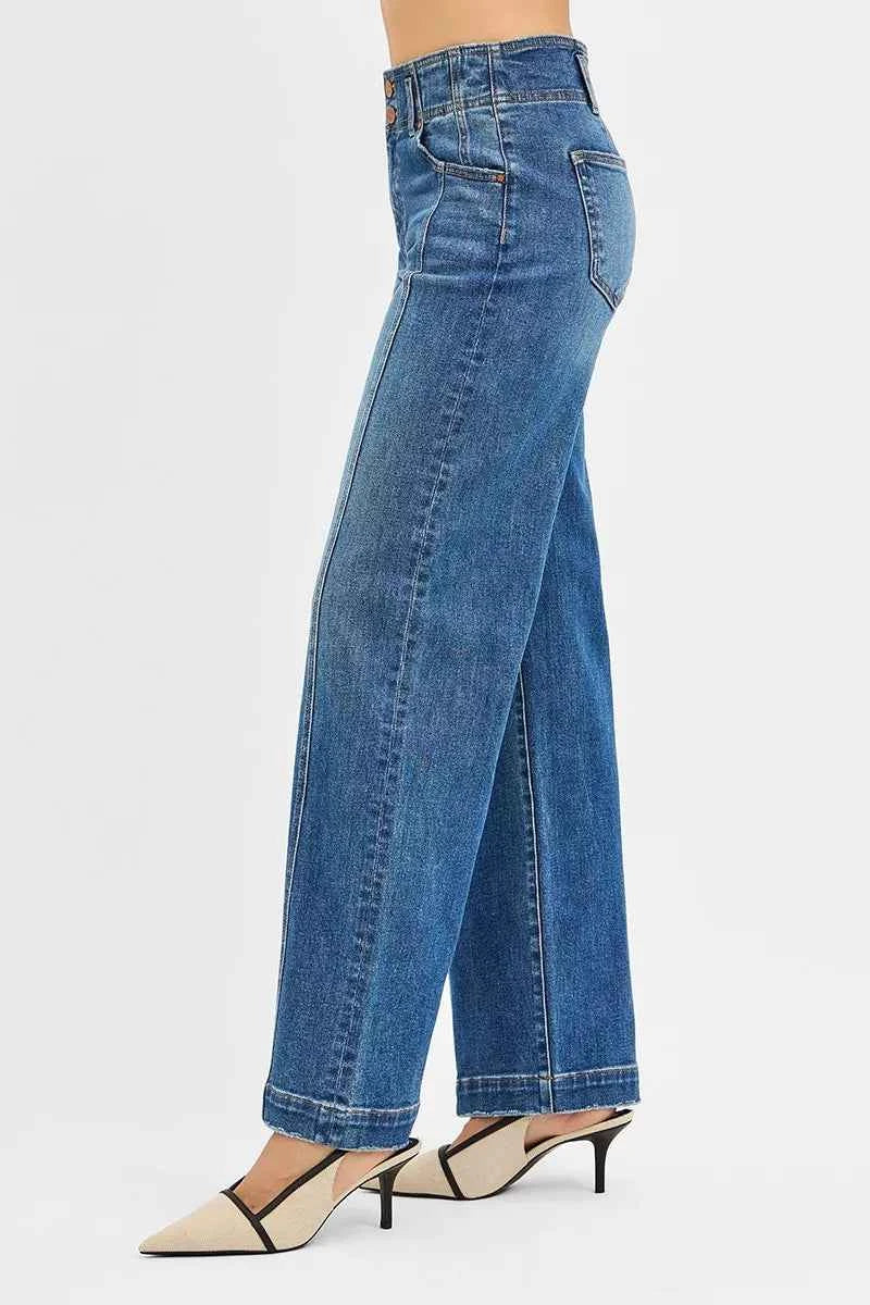 RISEN Mid Rise Fit Wide Baggy Jeans 246a2d3200f0414a8766d10405065877-Max-Origin