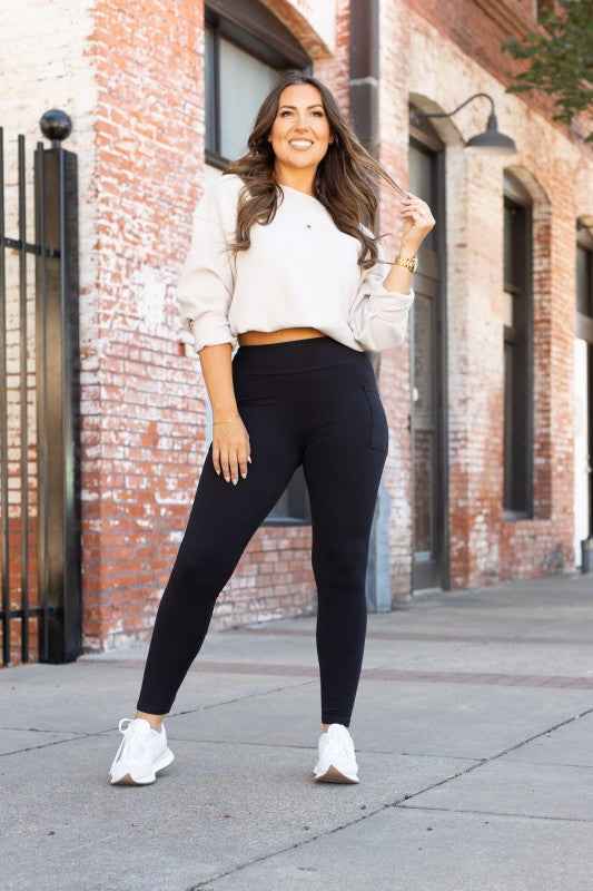 Black Full Length Leggings with Pockets Black 24714130_210c52b8-e086-4bf3-b954-904ebfd37c80