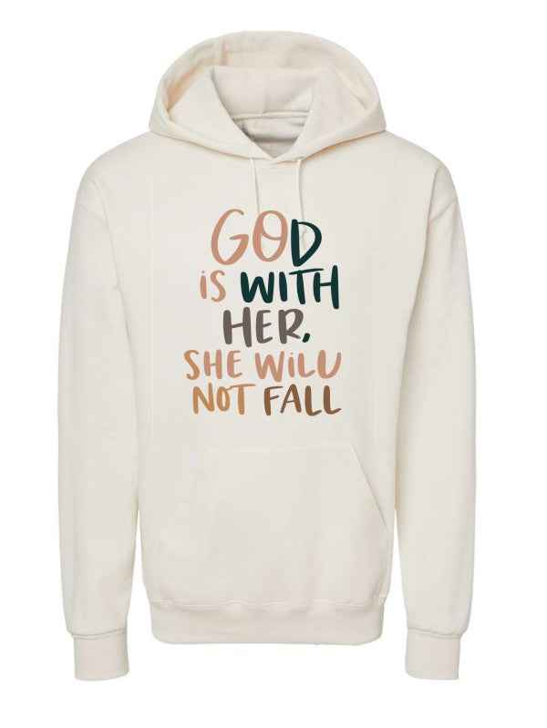 God With Her She Will Not Fall Graphic Sweatshirt Cream 24738908_cfac6e8f-fcb4-4489-b19c-ddb095672b41