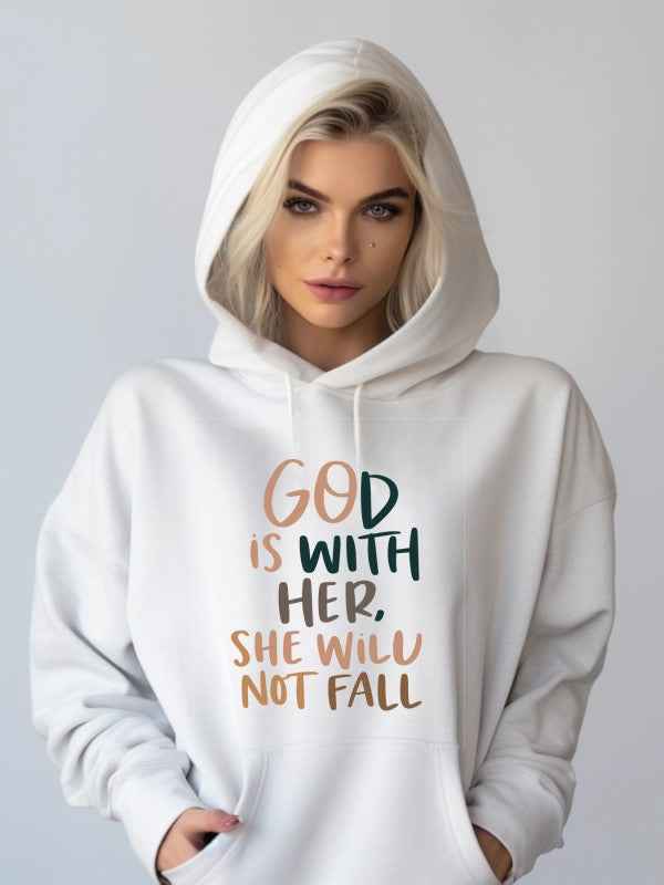 God With Her She Will Not Fall Graphic Sweatshirt White 24738908_e5e11b14-b538-4854-9917-5eacf5f8e67b