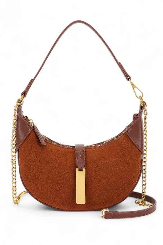 Half Moon Faux Suede Shoulder Bag Coffee O S 24745992_ebdd9139-0ee9-4a34-8322-46969b6fd46f