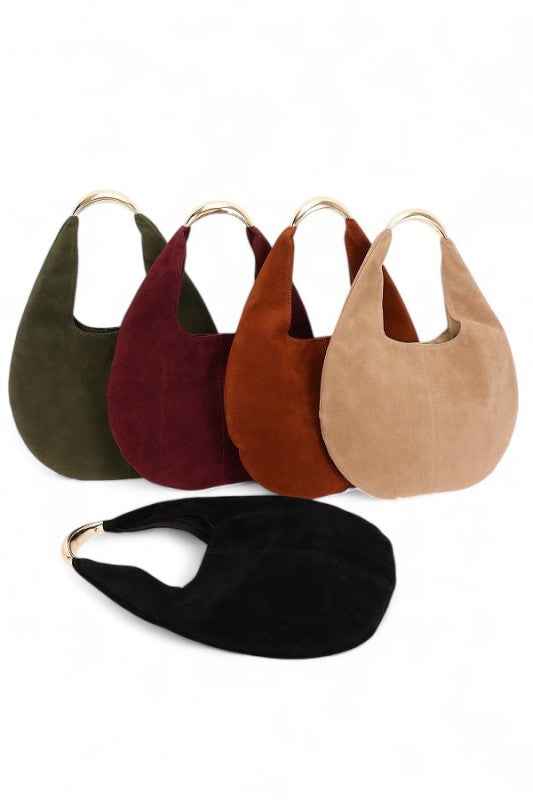 Faux Suede Structured Hobo Bag 24746106_becc9263-afd1-4e5b-a8a6-703e1c17878a