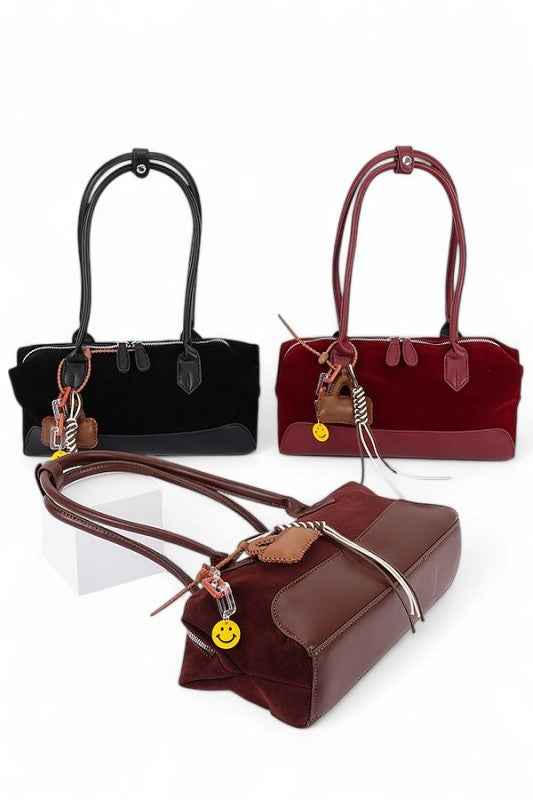 Top Handle Faux Suede Boxy Shoulder Bag 24746199_f40eadc6-714e-4805-a4a9-9e6dedb29b71