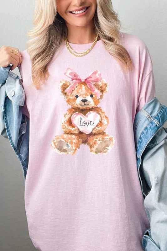 Teddy Bear Valentine Graphic Heavy Cotton Tee LIGHT PINK 24771900_1f85dab5-02ff-491b-8108-ac20d5dcf423