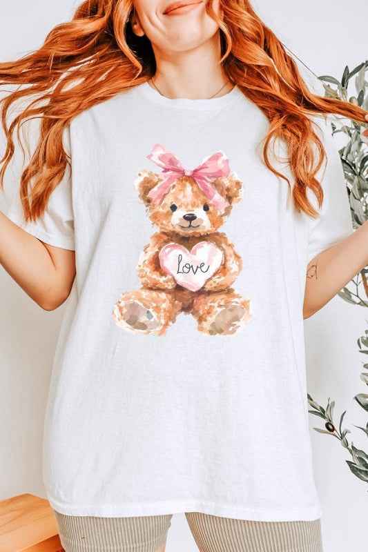 Teddy Bear Valentine Graphic Heavy Cotton Tee WHITE 24771900_244847a8-9f06-44be-80ca-271fdb6ce3fb