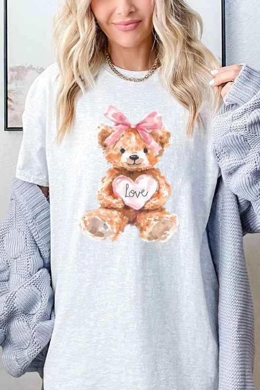 Teddy Bear Valentine Graphic Heavy Cotton Tee ASH 24771900_d7f65bfb-5767-439f-a6b6-26fc04b15029