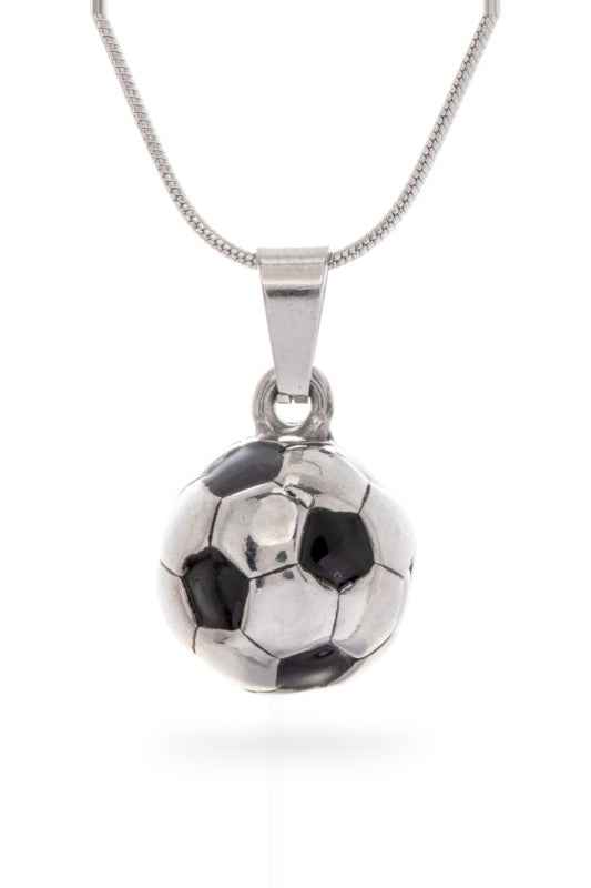Soccer Ball Pendant Stainless Steel Necklace Silver O S 24776382_ab1e3858-4e76-4ffd-943d-073bd43e3a6f