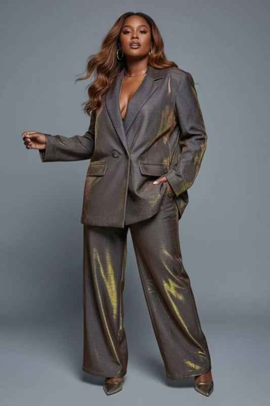 Luxe Iridescent Power Suit Blazer and Pant Set 24777468_cc00ef11-e63f-4308-a386-b7b717433411