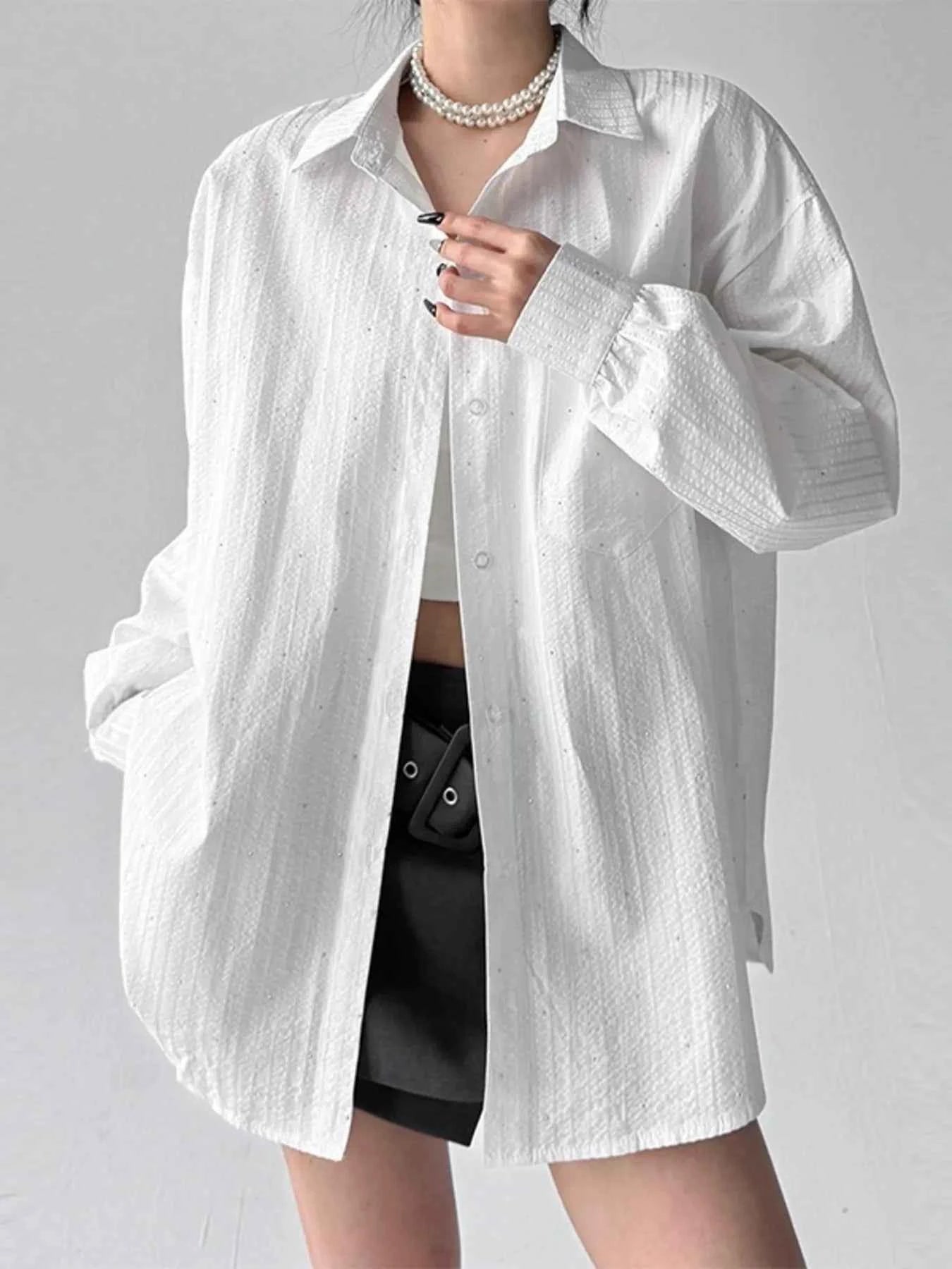 Striped Button Up Long Sleeve Shirt White 2479bebd69b148fea7d49649a7637d7c-Max-Origin