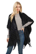 Soft Cozy Boucle Knit Fringe Shawl Scarf Black O S 24810420_a15abf72-a240-4a3b-8d7a-fb90c67443d3