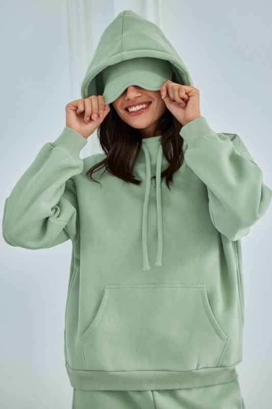 Eye Mask Built in Airplane Model Travel Hoodie Green 24834802_001c2216-c8f6-4dcd-9c8f-6ea745b66ede
