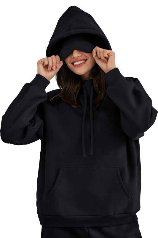 Eye Mask Built in Airplane Model Travel Hoodie Black 24834802_5dfdf3c2-e4ce-4ef2-a07f-948cea8f4c1c