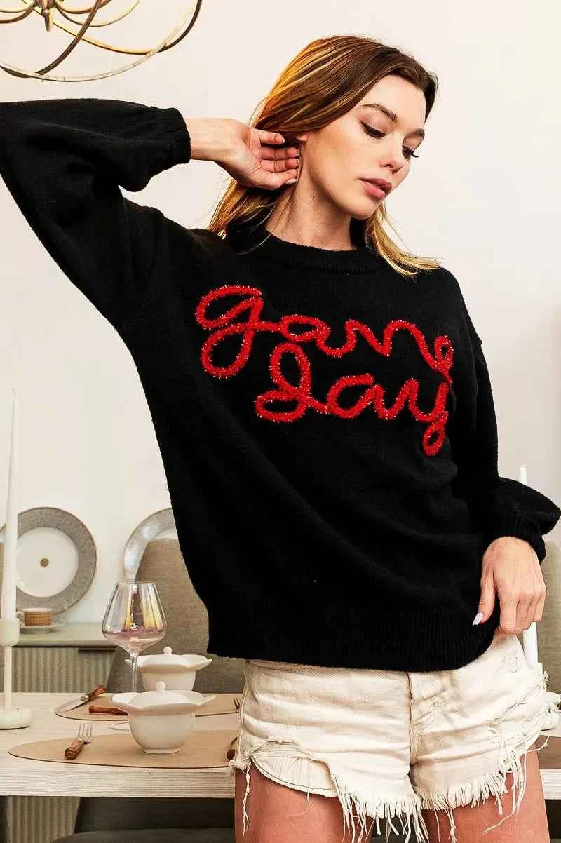 BiBi Game Day Metallic Letter Sweater 248f949812464471a861a0c16a73b97d-Max-Origin