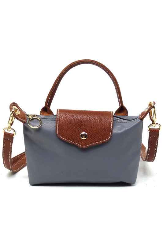 Nylon Flap Crossbody Bag Grey one 24904797_b0ca2759-c16d-47ed-8103-8449e03b33a9