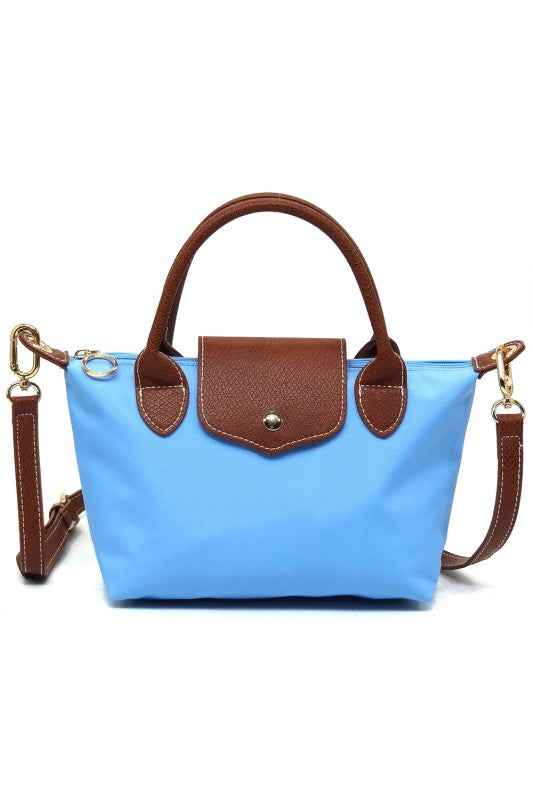 Nylon Flap Satchel Crossbody Bag SKY BLUE one 24904871_7e201a65-30d8-41c7-bb53-1091587bbc88