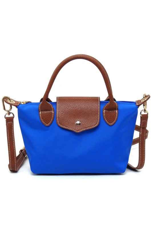 Nylon Flap Satchel Crossbody Bag ROYAL BLUE one 24904871_a665ca2d-8790-448a-8dd1-218cb22cd861