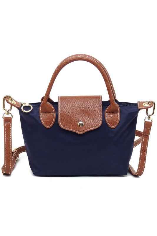 Nylon Flap Satchel Crossbody Bag NAVY one 24904871_cc3b416a-cd2f-411d-ba01-523d07f792d5