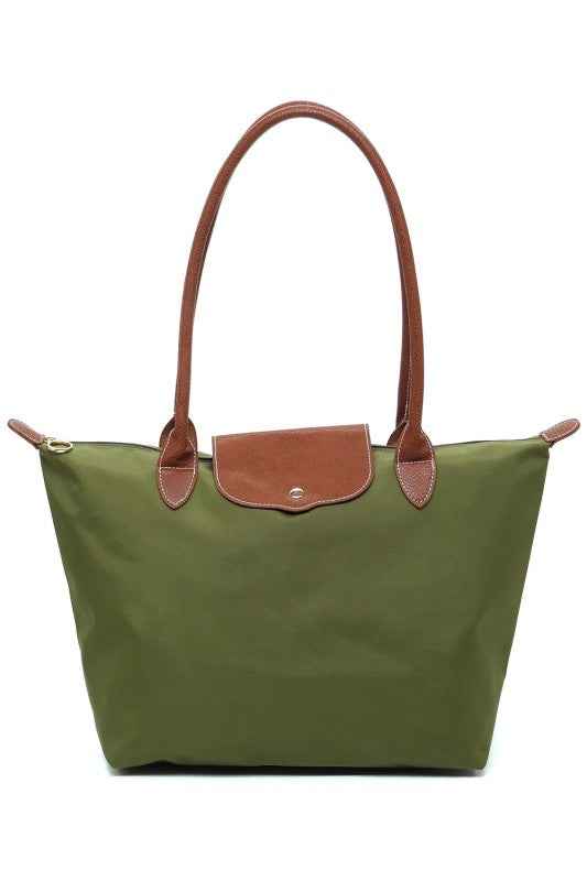 Nylon Flap Tote Bag OLIVE one 24904901_2205c95b-626b-4ff5-b595-ab32badd139a