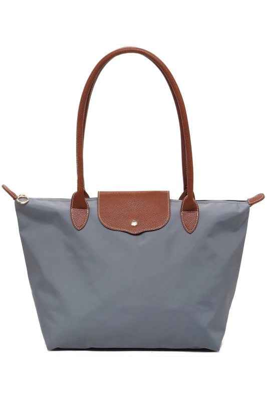 Nylon Flap Tote Bag Grey one 24904901_34bf03dd-e6c8-4b66-afc4-4884063f2ea0