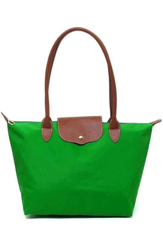 Nylon Flap Tote Bag KELLY GREEN one 24904901_f7c30899-fdf0-40e0-93f8-3415552e27ab