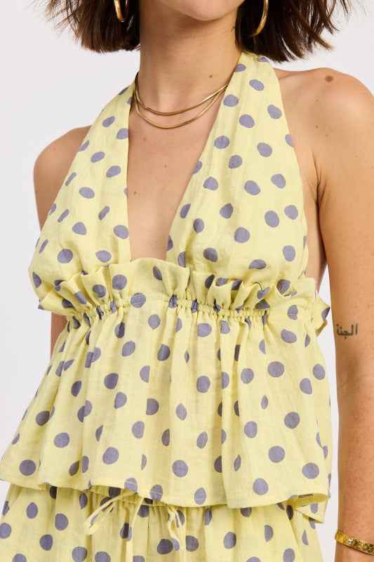 TIE BACK HALTER TOP WITH RUFFLE DETAIL 24913799_72eff9ff-80fb-4ede-aaaf-a10eef327c32