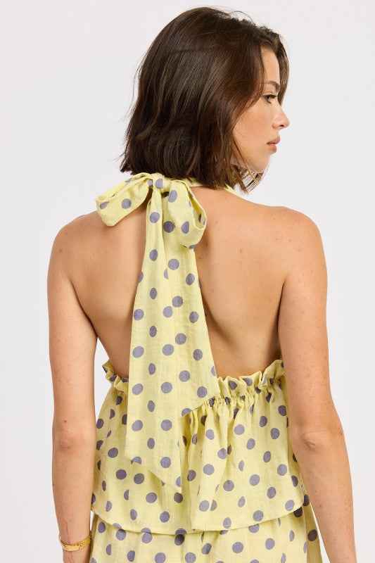 TIE BACK HALTER TOP WITH RUFFLE DETAIL 24913799_e892e53d-f37e-4503-872a-d02478a05df2