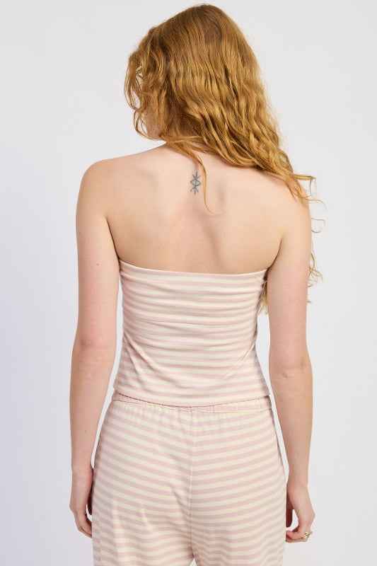 STRIPED JERSEY KNIT TUBE TOP 24996221_22168576-0fca-47ea-8f1e-ad8c91b85692