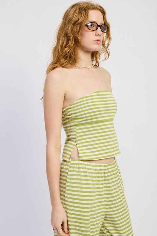 STRIPED JERSEY KNIT TUBE TOP 24996221_90289a7a-6716-4b4a-9bc8-e91c0c1a6a22