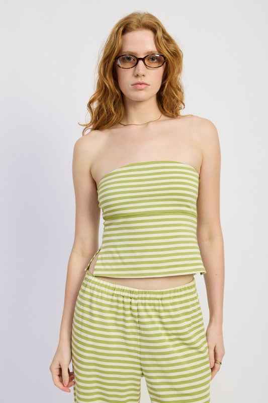 STRIPED JERSEY KNIT TUBE TOP AVOCADO IVORY STRIPE 24996221_fe0ae6ad-a3db-4cf5-999d-e796c1acd8bd