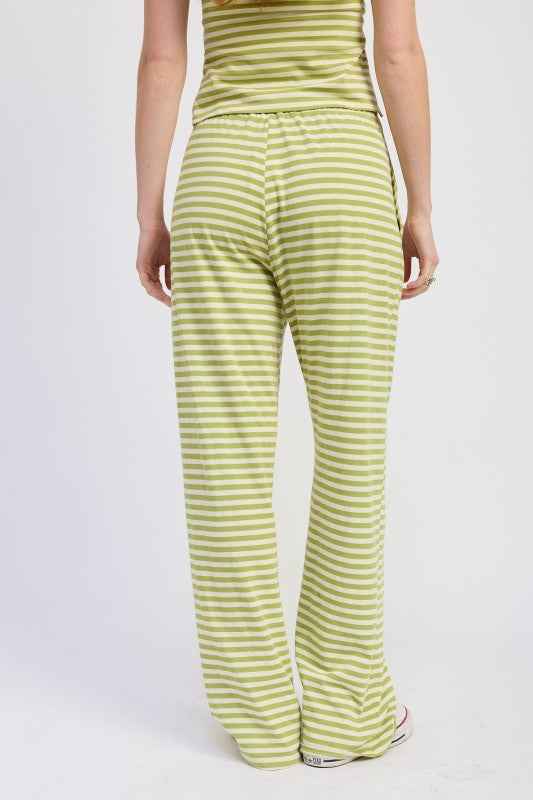 STRIPED PANTS WITH ELASTIC WAISTBAND 24996222_c903a47f-d714-4be0-a55f-98c850317092