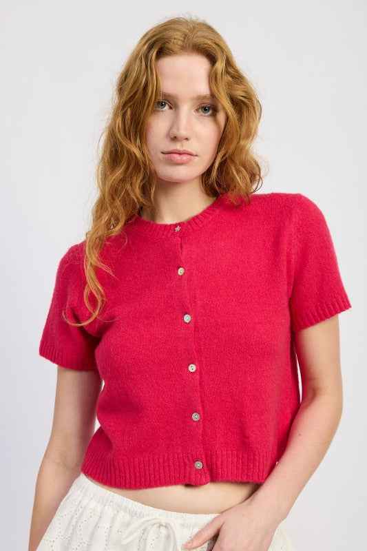 SHORT SLEEVE BUTTON UP CARDIGAN 24996225_68b8a05f-6f05-4c32-9431-7f6e144b9135