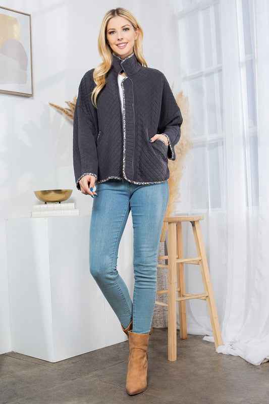 Quilt Jacket with Pockets 24a121d9-d6e0-4a3b-b41d-bd9a0e4447ee