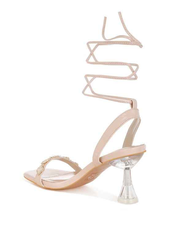 Ebina Charm Detail Spool Heels 24a58877-b083-41cd-8856-a66d707cb4c3
