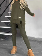 Full Size Slit Round Neck Top and Pants Set Plus Size 24a9ee30bf024ea399b1cf8718002c21-Max-Origin