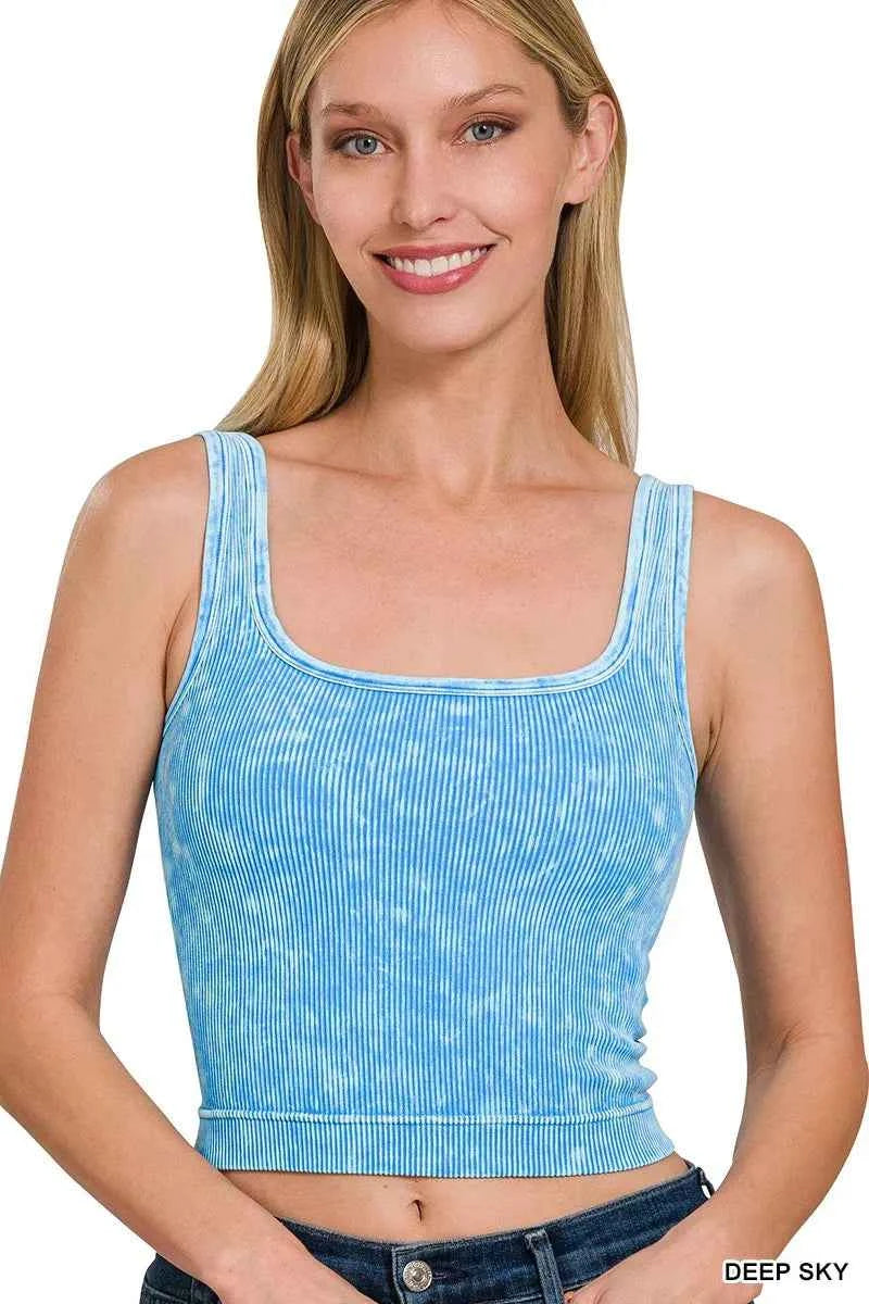 Zenana 2 Way Neckline Washed Ribbed Seamless Tank Top DEEP SKY 24c7cb22ee1e483e9585e114f7ebf71e-Max-Origin