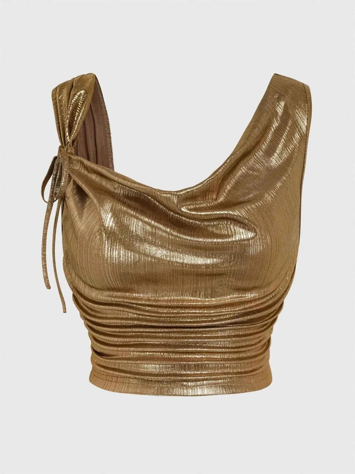 Ruched Tank with Side Tie Details Color 24d0075596704404bc80f70bca2b5ec9-Max-Origin