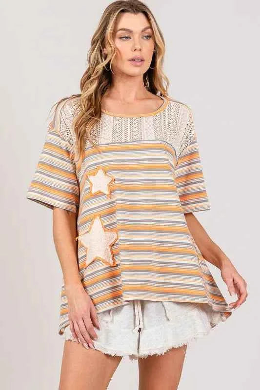 SAGE+FIG Accent Striped with Star Applique T-Shirt 24e8c0ced483443caf7f7581590374b9-Max-Origin