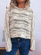 Round Neck Long Sleeve Sweater 24eb30bfd5e94240b78049c2c0977633-Max-Origin