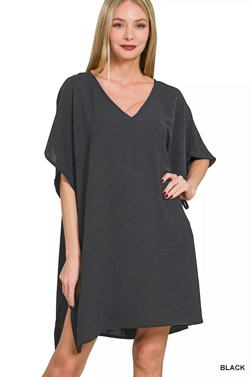 Zenana Woven Airflow Tie Side Cover Up 24fa4b20b97b469380f5d8095dd89384-Max-Origin