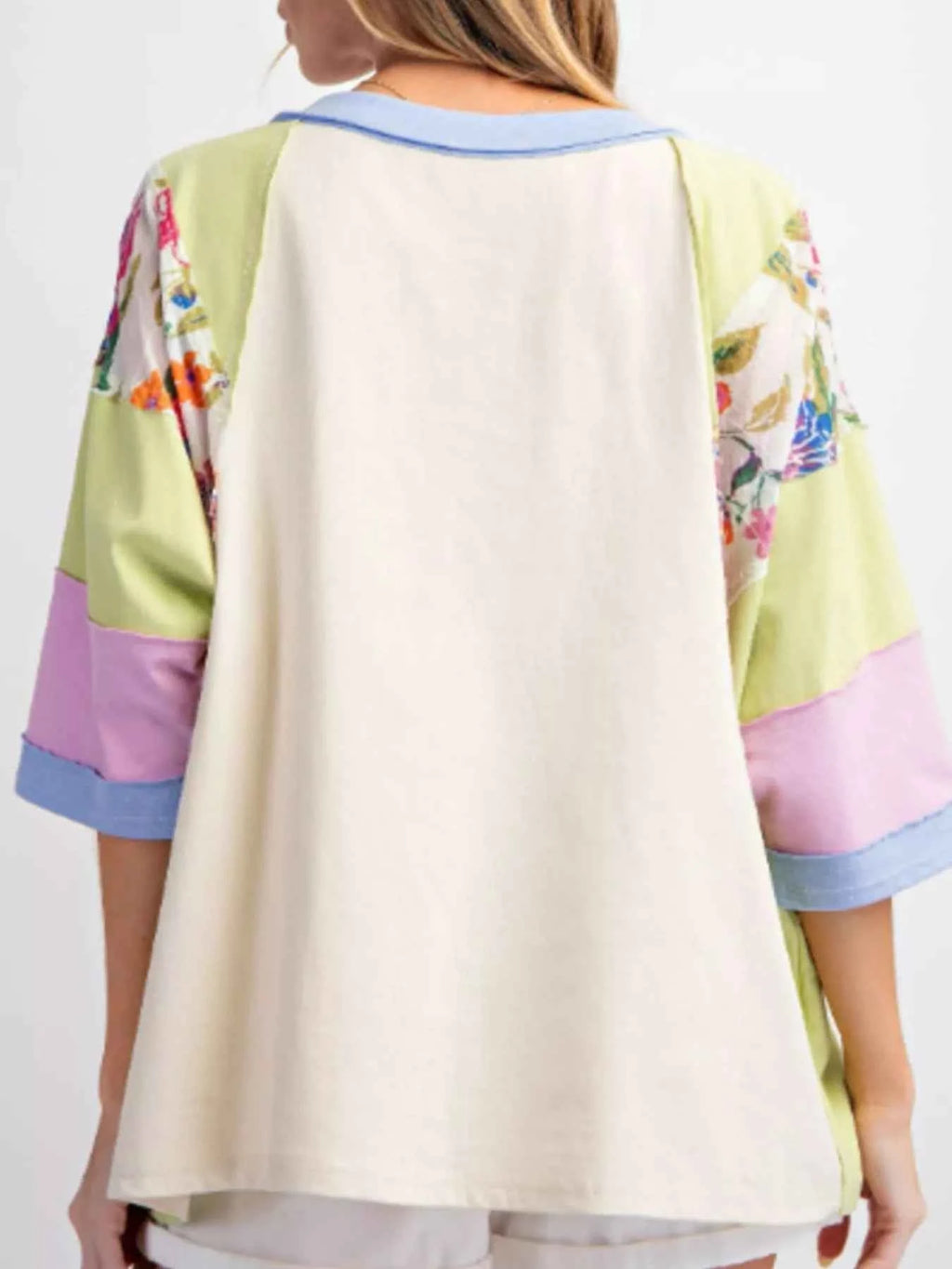 Striped Floral Long Sleeve T-Shirt 24fb8bc2-f4e9-47d4-a33e-a2199a5c1611-Max-Origin