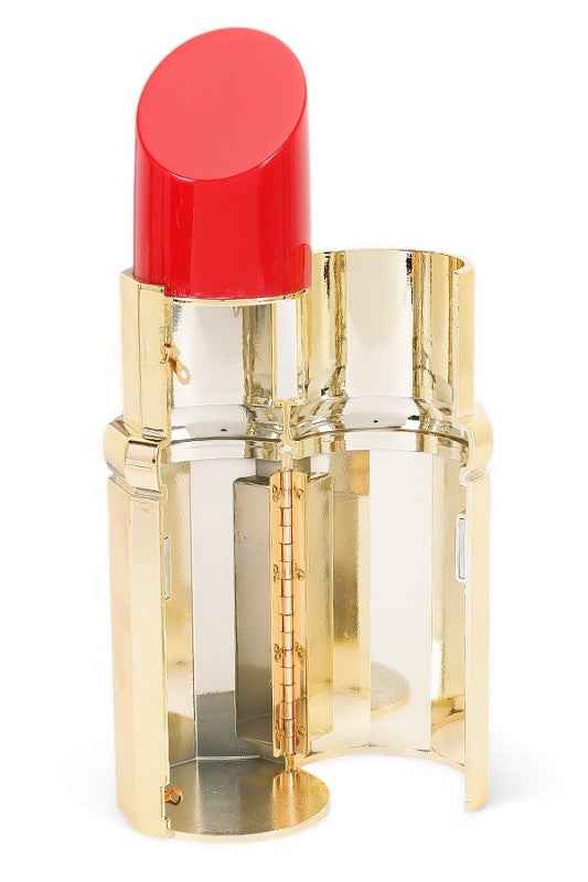 Lip Stick Metallic Acrylic Clutch Swing Bag 25026898_987edfb1-7ade-4d55-8bdb-2e40c67fe155