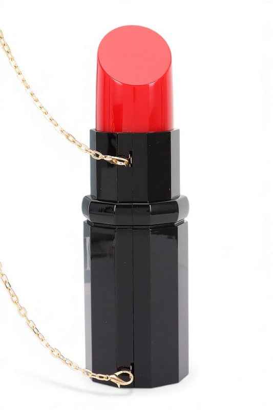 Lip Stick Metallic Acrylic Clutch Swing Bag Black O S 25026898_dbb0cd9f-a9bd-4a07-9226-2fd1b55affed